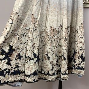 Coldwater Creek Gored Skirt Sz S Gold Black